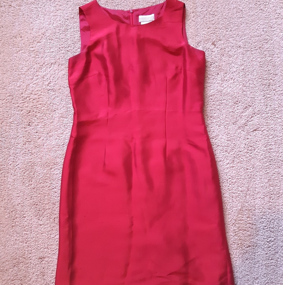 Coldwater Creek 100% Silk Red Dress